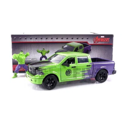 JADA TOYS JADA 2014 RAM 1500 PICKUP TRUCK & HULK SCALE DIECAST FIGURE MARVEL AVENGERS HOLLYWOOD RIDES SERIES 1