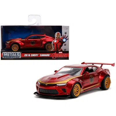 JADA TOYS JADA 2016 CHEVROLET CAMARO IRON MAN THEME MARVEL SERIES 1-32 DIECAST MODEL CAR