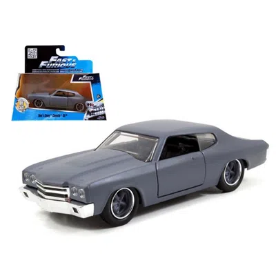 JADA TOYS JADA DOMS CHEVROLET CHEVELLE SS PRIMER GREY FAST & FURIOUS MOVIE 1-32 DIECAST MODEL CAR