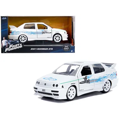 JADA TOYS JADA JESSES VOLKSWAGEN JETTA WHITE FAST & FURIOUS MOVIE 1-32 DIECAST MODEL CAR
