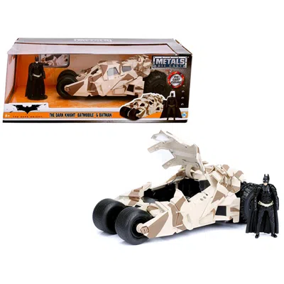 JADA TOYS JADA THE DARK KNIGHT BATMOBILE WITH BATMAN DIECAST FIGURE CAMOUFLAGE VERSION DC COMICS SERIES 1-24 D