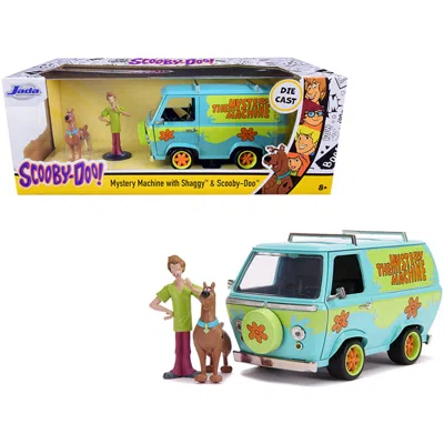 JADA TOYS JADA THE MYSTERY MACHINE WITH SHAGGY & SCOOBY-DOO FIGURINES 1-24 DIECAST MODEL CAR