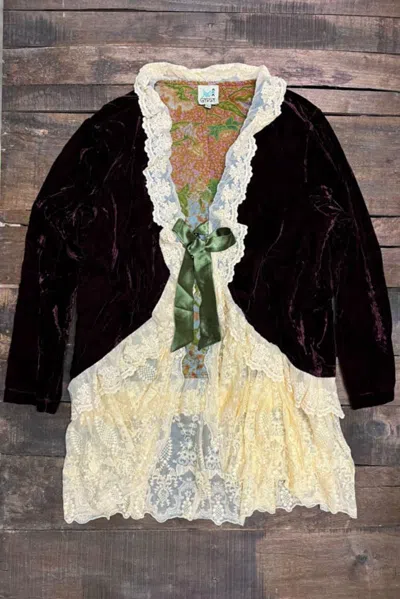 JADED GYPSY JADED GYPSY DREAM WEAVER WOMENS JACKET IN MERLOT