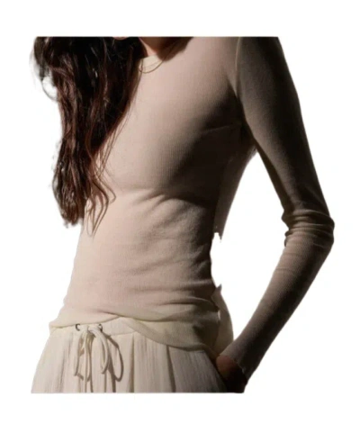 JAMES PERSE LONG-SLEEVE RIBBED SWEATER