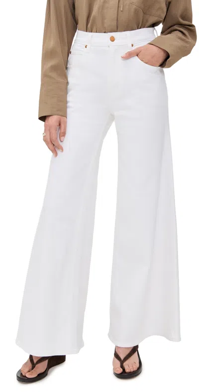 JAMIE HALLER THE PALAZZO JEANS SOFT WHITE