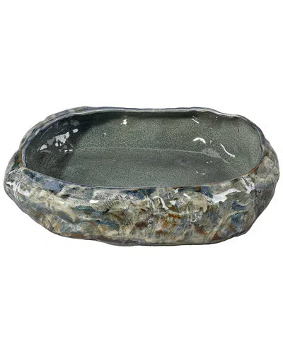 JAMIE YOUNG JAMIE YOUNG CO. UNEARTHED ROUND CERAMIC DECORATIVE BOWL