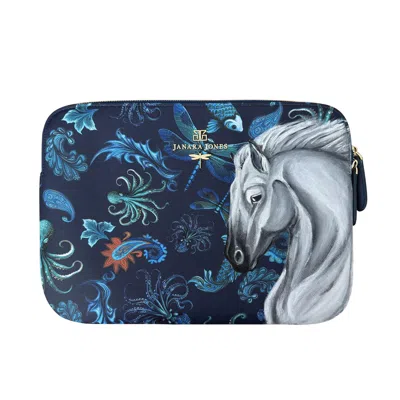 JANARA JONES WOMEN'S OLD MONEY LAPTOP BAG HAND PAINTED