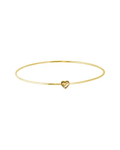 JANE BASCH JANE BASCH 14K & 22K OVER SILVER HEART BANGLE