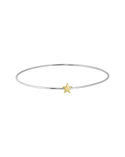JANE BASCH JANE BASCH 14K & SILVER STAR BANGLE