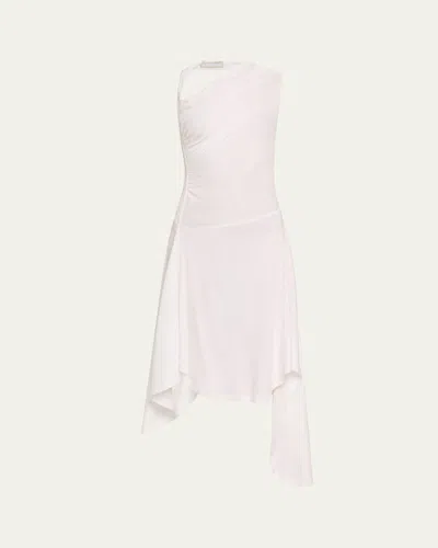 JANE WADE DRAPED SLEEVELESS MIDI DRESS