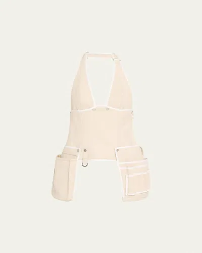 JANE WADE TOOLBELT HALTER BUSTIER TOP