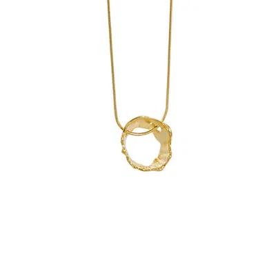 JANUS EDINBURGH WOMEN'S GOLD VERMEIL FINDHORN CIRCLE NECKLACE