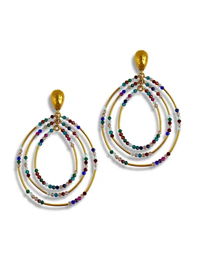 JAREDJAMIN WOMEN'S EASY BREEZY MULTICOLOR POST EARRINGS