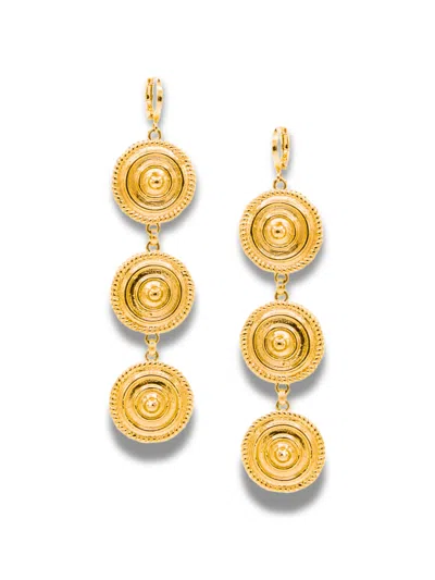 JAREDJAMIN WOMEN'S GOLD MINERVA LEVERBACK EARRINGS