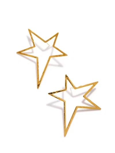 JAREDJAMIN WOMEN'S GOLD SHOOTING STAR DUST POST EARRINGS