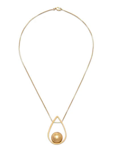 JAREDJAMIN WOMEN'S ORBITA SWING GOLD PENDANT NECKLACE