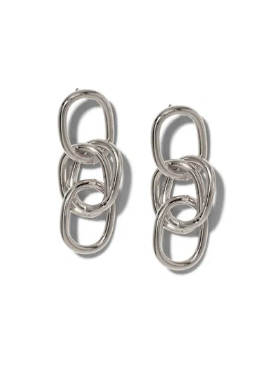 JAREDJAMIN WOMEN'S SILVER BILLIE DROP POST EARRINGS