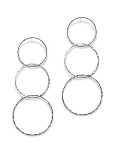 JAREDJAMIN WOMEN'S SILVER LINDY LINKS POST EARRINGS
