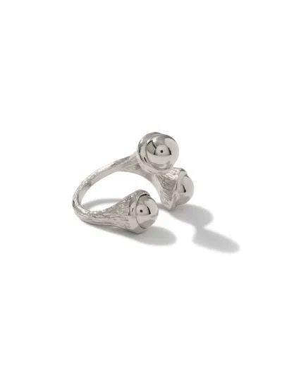 JAREDJAMIN WOMEN'S SILVER TRINITY ACORN RING