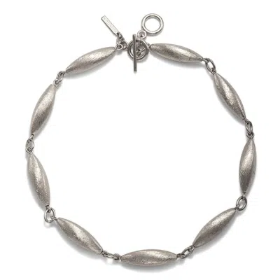 JAREDJAMIN WOMEN'S ZEPPELIN PHOEBE SILVER LINK NECKLACE