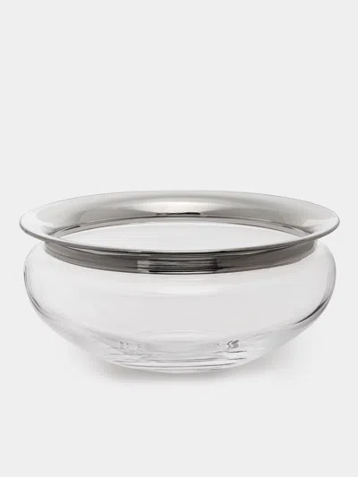 JAROSINSKI & VAUGOIN COATED STERLING SILVER GLASS BOWL