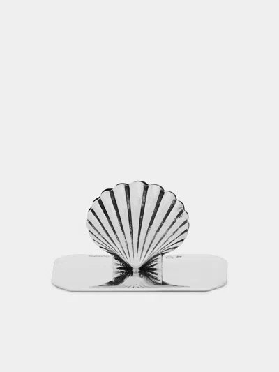 JAROSINSKI & VAUGOIN SHELL STERLING SILVER NAME CARD HOLDER