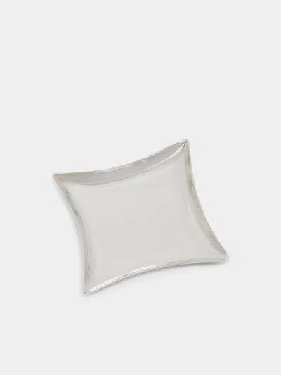 JAROSINSKI & VAUGOIN STERLING SILVER DIAMOND DISH