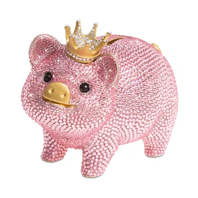 JAY STRONGWATER PAVE PIGGY BANK WITH CROWN
