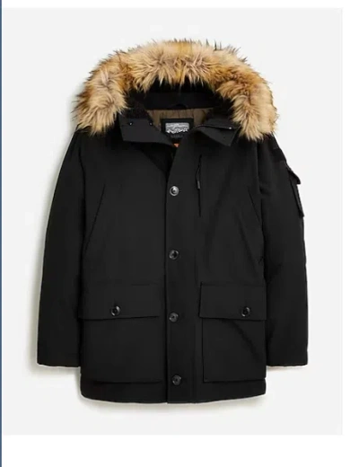 JCREW J.CREW MENS $498 NORDIC PARKA BLACK SIZE S AD603