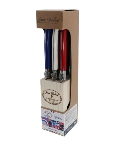 JEAN DUBOST JEAN DUBOST SET OF 6 KNIVES IN BLOCK