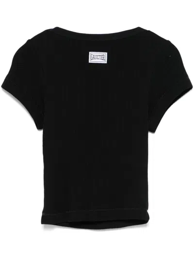 JEAN PAUL GAULTIER LOGO-PATCH T-SHIRT