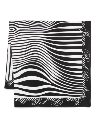 JEAN PAUL GAULTIER MARINIERE BODY MORPHING-PRINTED PAREO