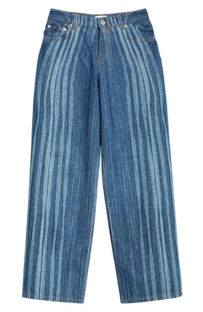 JEAN PAUL GAULTIER JEAN PAUL GAULTIER SPIRAL PRINT STRAIGHT LEG JEANS