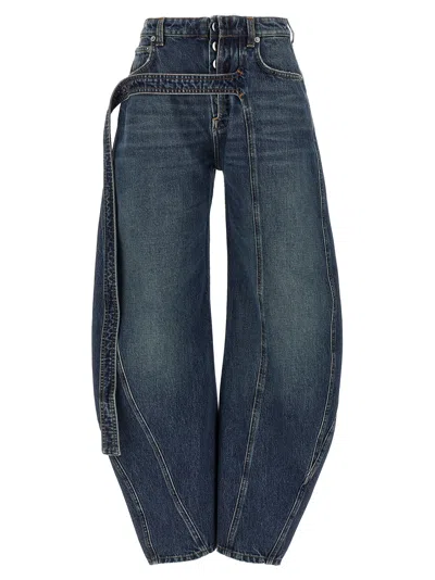 JEAN PAUL GAULTIER JEAN PAUL GAULTIER 'THE BLUE DENIM STRAP' JEANS