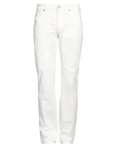 JECKERSON JECKERSON MAN PANTS WHITE SIZE 35 COTTON, ELASTANE