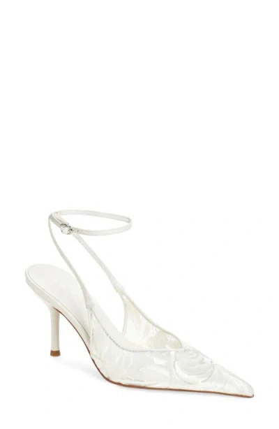 JEFFREY CAMPBELL JEFFREY CAMPBELL EXEC ANKLE STRAP POINTED TOE PUMP