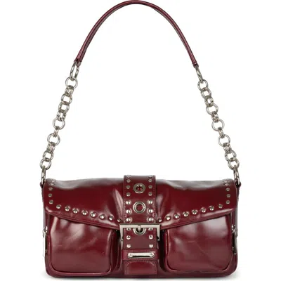 JEFFREY CAMPBELL JEFFREY CAMPBELL NIGHT OUT LEATHER SHOULDER BAG