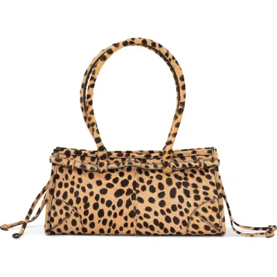 JEFFREY CAMPBELL JEFFREY CAMPBELL PESKY GENUINE CALF HAIR SHOULDER BAG