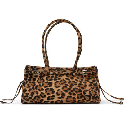 JEFFREY CAMPBELL JEFFREY CAMPBELL PESKY GENUINE CALF HAIR SHOULDER BAG