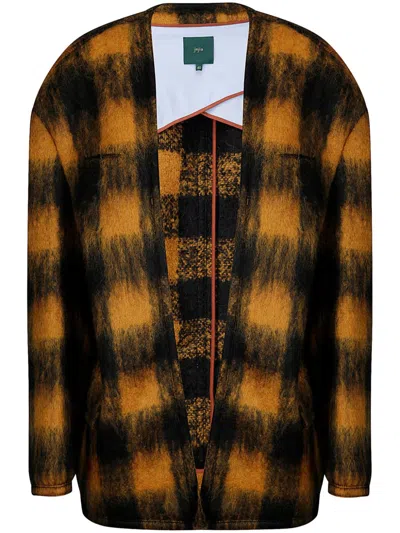 JEJIA CHECK-PATTERN COAT
