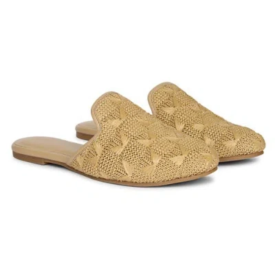 JELAVU JELAVU ANDREA RAFFIA SLIP-ON MULE