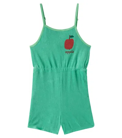 JELLYMALLOW APPLE COTTON-BLEND PLAYSUIT