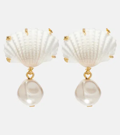 JENNIFER BEHR ISOLA FAUX-PEARL DROP EARRINGS