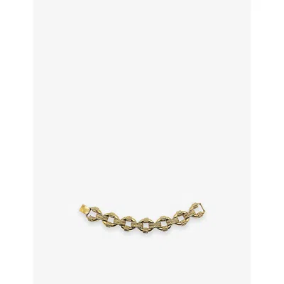 JENNIFER GIBSON JEWELLERY WOMENS JENNIFER GIBSON JEWELLERY PRE-LOVED JGJ AGATHA PARIS GOLD-PLATED METAL BRACELET