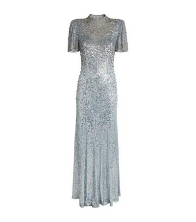 JENNY PACKHAM EMBELLISHED JOURDAIN GOWN