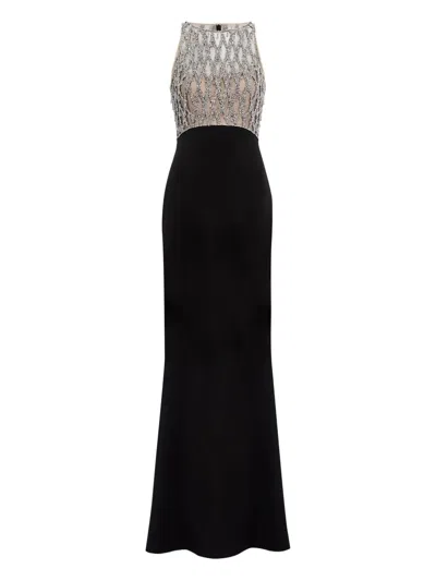 JENNY PACKHAM DEWDROP CRYSTAL-BODICE GOWN