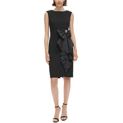 JESSICA HOWARD PETITES WOMENS ORGANZA RHINESTONE COCKTAIL AND PARTY DRESS