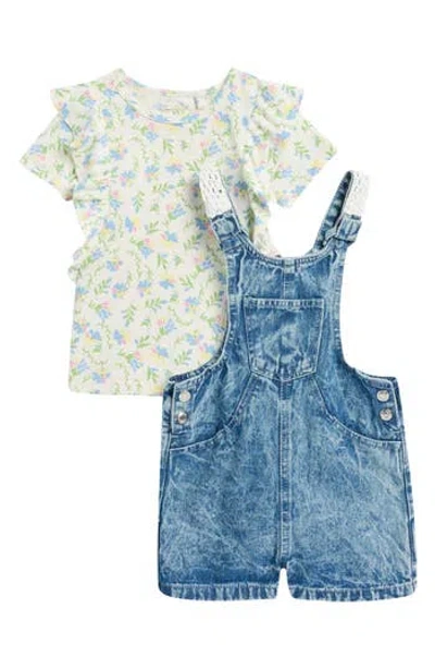 JESSICA SIMPSON JESSICA SIMPSON KIDS' KNIT TOP & OVERALLS SET