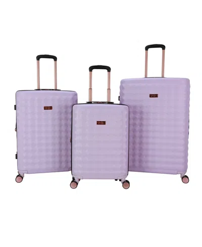 JESSICA SIMPSON VIBRANCE 3 PIECE HARDSIDE LUGGAGE SET