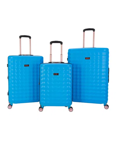JESSICA SIMPSON VIBRANCE 3 PIECE HARDSIDE LUGGAGE SET
